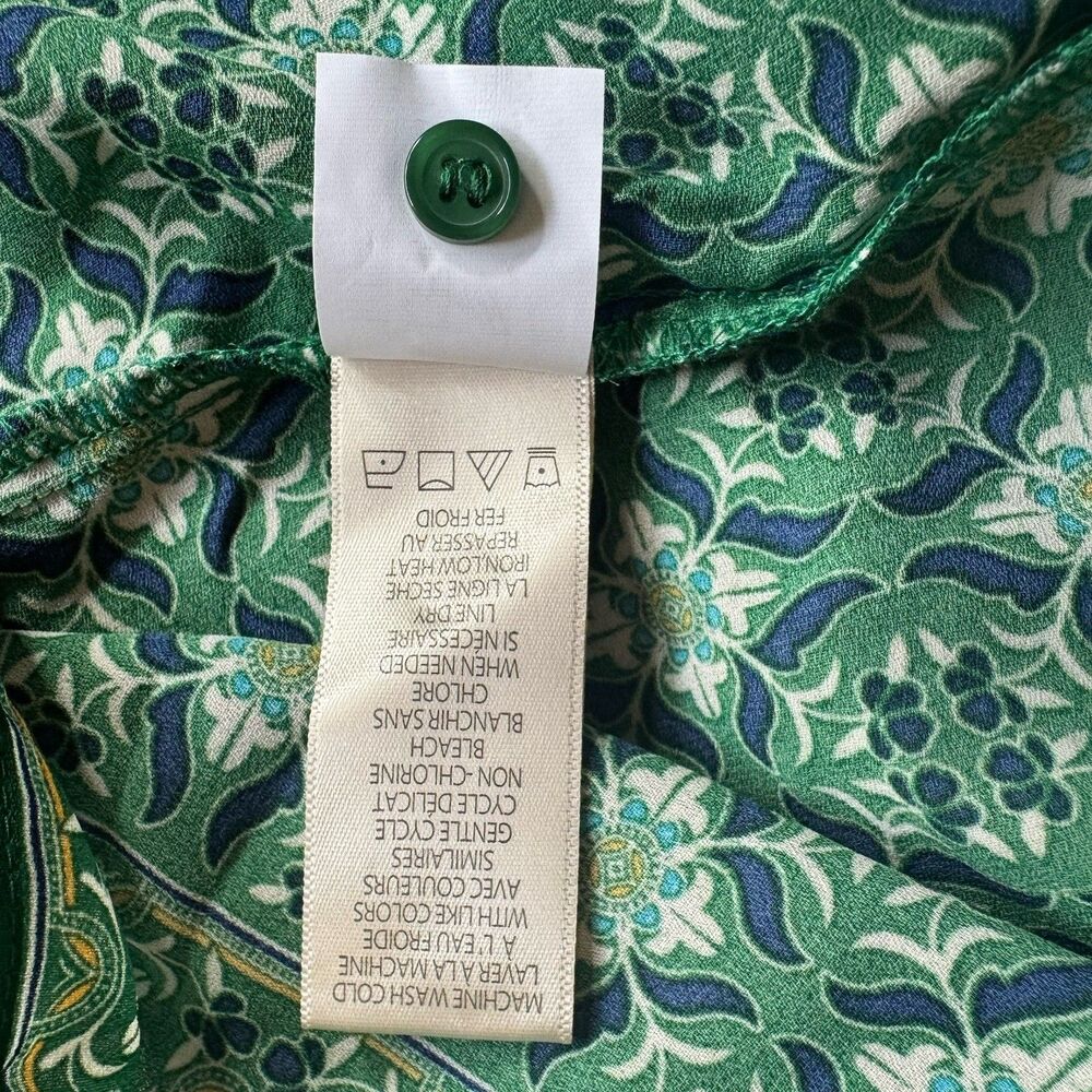 NWT Max Studio Maxi Dress Green Bohemian Farmhouse Modest Festival Sz S MSRP$148 - Picture 16 of 16